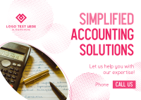 Accounting Solutions Expert Postcard