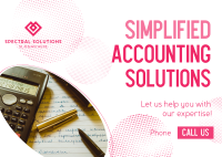 Accounting Solutions Expert Postcard Image Preview