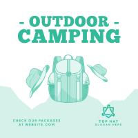 Outdoor Campsite Instagram Post Image Preview