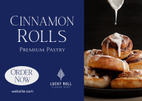 Cinnamon Rolls Elegant Postcard Image Preview