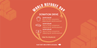 World Refugee Day Donations Twitter Post