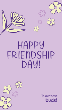 Floral Friendship Day Facebook Story