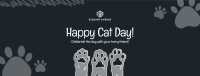 Cat Day Paws Facebook Cover