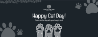 Cat Day Paws Facebook Cover Image Preview