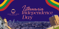 Rustic Lithuanian Independence Day Twitter Post