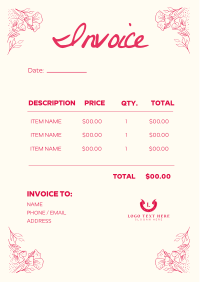 Minimalist Invoice example 3