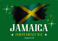 Modern Jamaica Independence Day Postcard