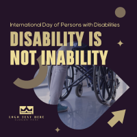 Disability Awareness Linkedin Post Design