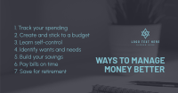 Ways to Manage Money Facebook Ad