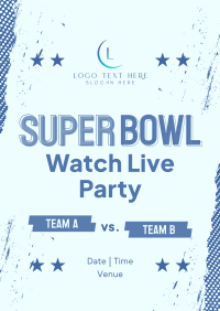 Football Watch Party Poster