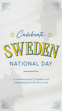 Conventional Sweden National Day Instagram Story