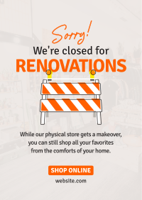 Closed for Renovations Flyer