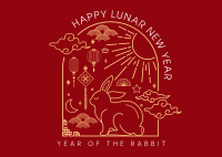 Lunar Rabbit Postcard