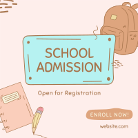 Kiddie School Admission Instagram Post Design