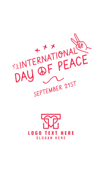 International Day of Peace Scribble Instagram Story