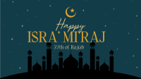 Isra' Mi'raj Spiritual Night Animation