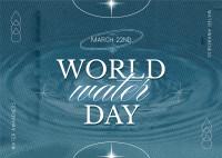 World Water Day Greeting Postcard