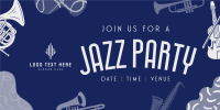 Groovy Jazz Party Twitter Post