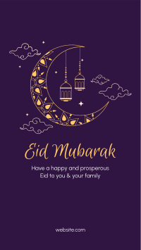 Magical Moon Eid Mubarak Instagram Story