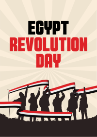 Celebrate Egypt Revolution Day Poster