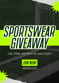 Sportswear Giveaway Poster