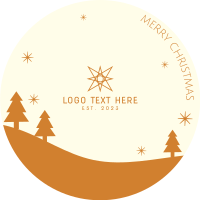 Starry Christmas LinkedIn Profile Picture Image Preview