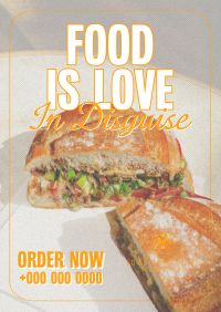 Food Love Quote Flyer