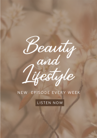 Beauty and Lifestyle Podcast Poster