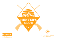 Hunters Club Postcard Design