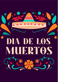 Dia De Muertos Greeting Flyer