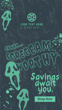 Scream Worthy Discount Instagram Story