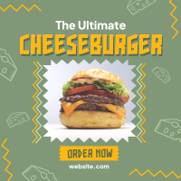 Classic Cheeseburger Instagram Post