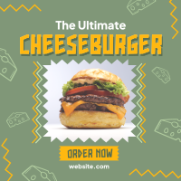 Classic Cheeseburger Instagram Post Image Preview