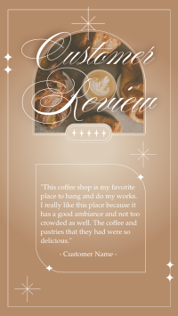 Testimonials Coffee Review Instagram Story