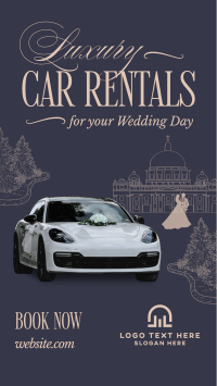 Luxury Wedding Car Rental Facebook Story