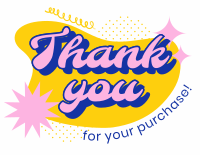 Flashy Thank You Card example 3