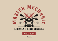 Motorcycle Mechanic Postcard