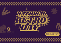 Nostalgic Retro Day Postcard