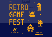 Retro Game Fest Postcard Image Preview