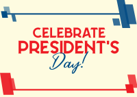 Celebrate President's Day Postcard