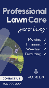 Professional Lawn Care Services Facebook Story