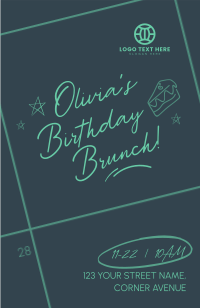 Minimalist Birthday Greeting Invitation