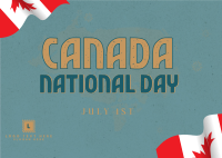 Canada National Day Postcard