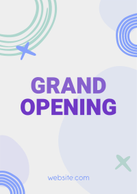 Contemporary Grand Opening Poster