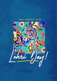 Lohri Tile Poster