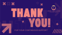 Minimalist Shapes Thank You Facebook Event Cover