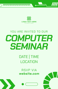 Pop Modern Techno Invitation