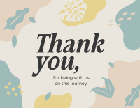 Organic Thank You Thank You Card