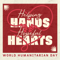 Humanitarian Hopeful Hearts Instagram Post