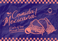 Comida Mexicana Postcard